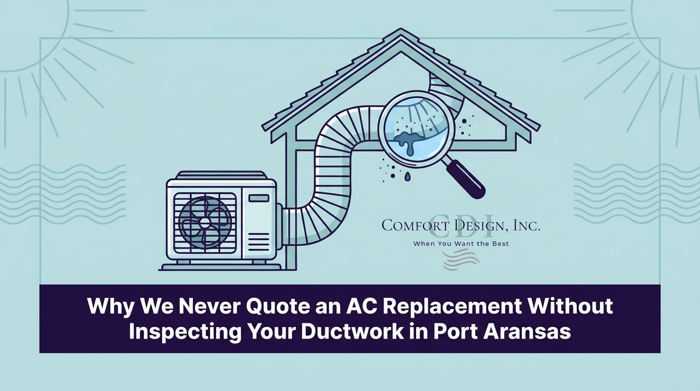 HVAC Blog 2 Why We Never Quote an AC Replacement Without Inspecting Your Ductwork in Port Aransas — featured image