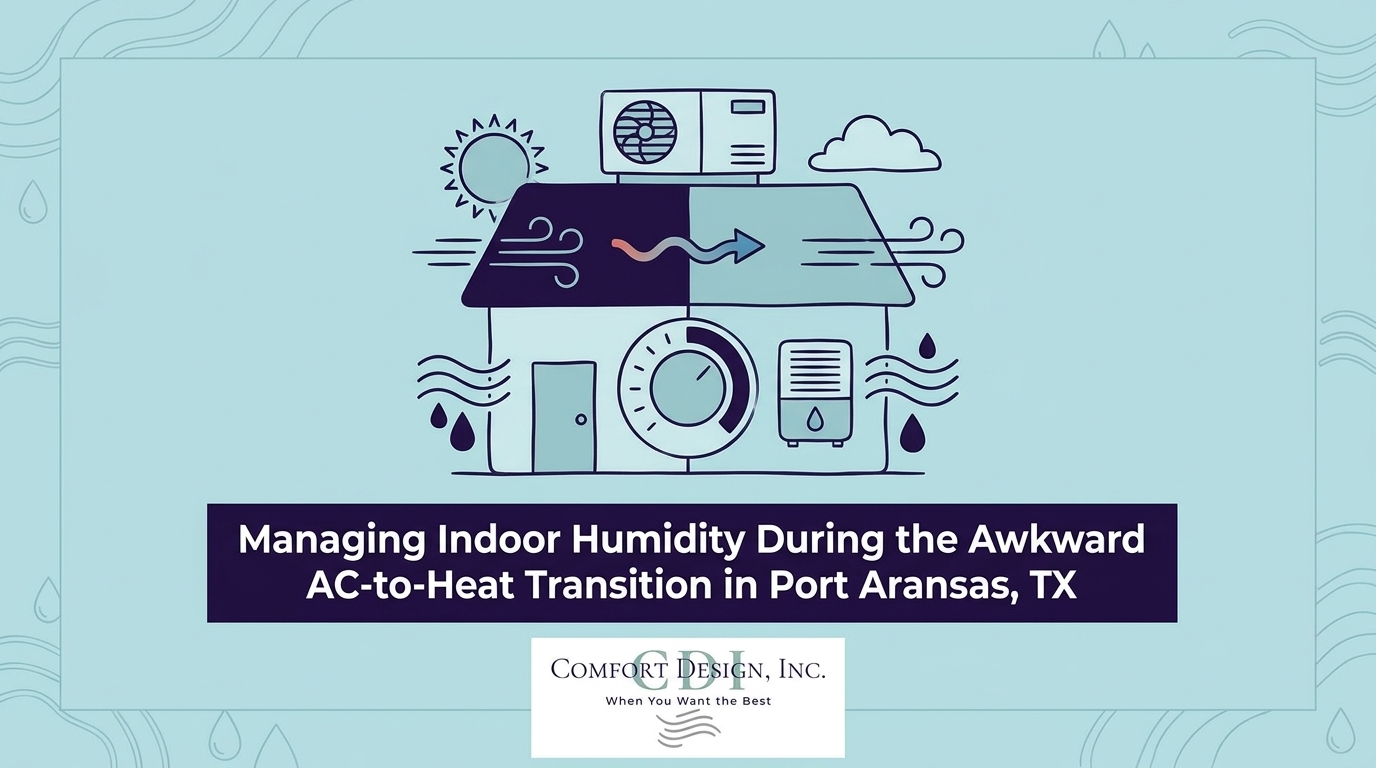 HVAC Blog 3 Managing Indoor Humidity During the Awkward AC-to-Heat Transition in Port Aransas, TX — featured image
